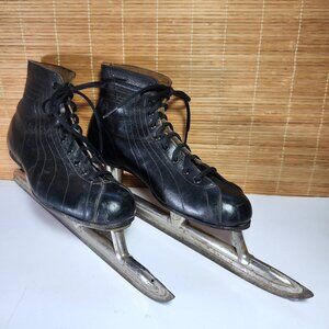 Daoust Canada Vintage Speed Skates Mens 9 Dunnes Lake Placid Blades incl. liners